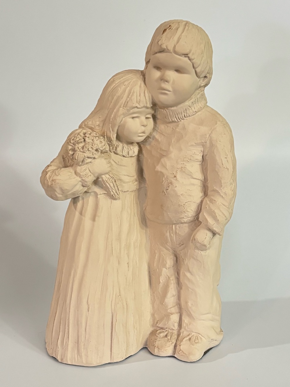 1987 "Bright Eyes" piece by Dee Crowley - Austin Productions Boy & Girl Hugging